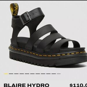 Dr Martens BLAIRE HYDRO LEATHER STRAP SANDALS